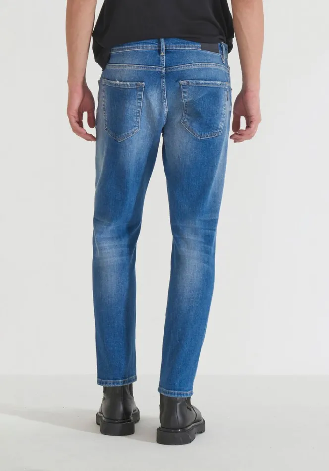 Jeans Men Antony Morato Argon Slim Fit Ankle Length Jeans In Authentic Blue Denim Light Blue Jeans Men Antony Morato Argon Slim Fit Ankle Length Jeans In Authentic Blue Denim Light Blue