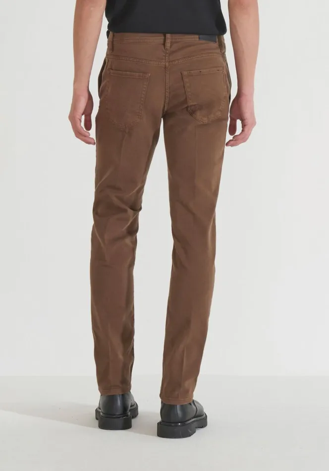 Jeans Men Antony Morato Mason Skinny Fit Jeans In Coloured Denim Dark Tobacco Jeans Men Antony Morato Mason Skinny Fit Jeans In Coloured Denim Dark Tobacco