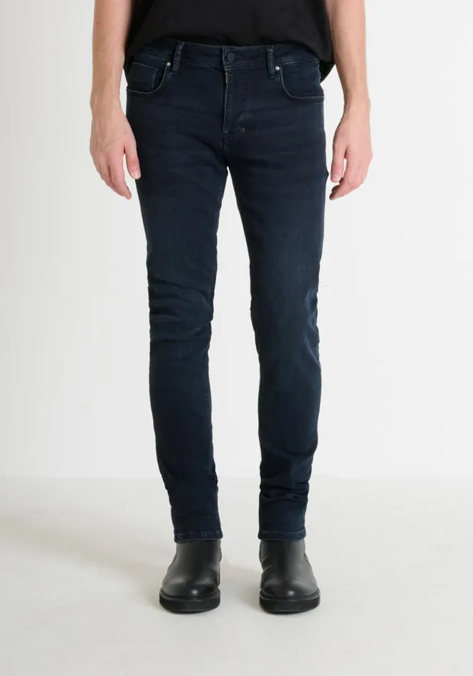 Jeans Men Antony Morato Ozzy Tapered Fit Iconic Jeans In Stretch Blue Denim Light Blue