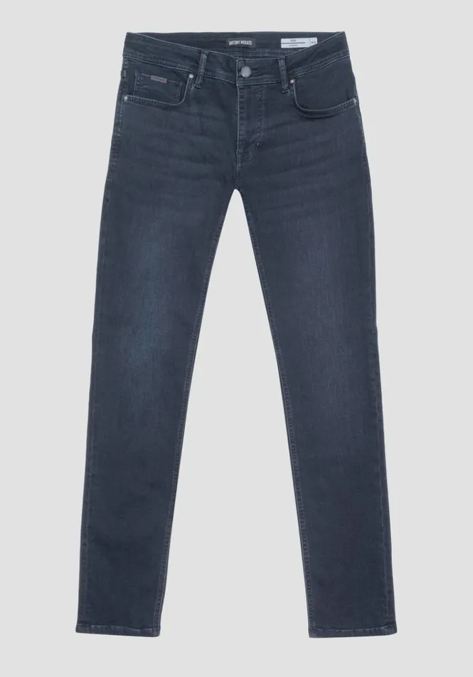 Jeans Men Antony Morato Ozzy Tapered Fit Iconic Jeans In Stretch Blue Denim Light Blue Jeans Men Antony Morato Ozzy Tapered Fit Iconic Jeans In Stretch Blue Denim Light Blue