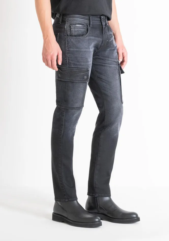 Jeans Men Antony Morato Tapered Fit 034Arnold034 Jeans In Black Denim Black