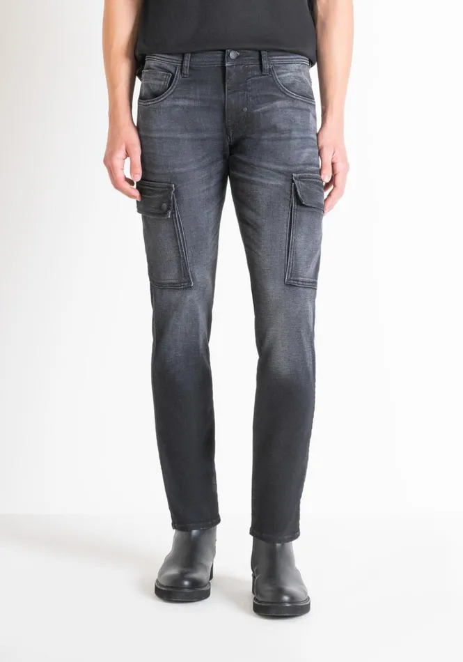 Jeans Men Antony Morato Tapered Fit 034Arnold034 Jeans In Black Denim Black