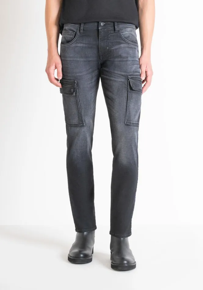 Jeans Men Antony Morato Tapered Fit 034Arnold034 Jeans In Black Denim Black
