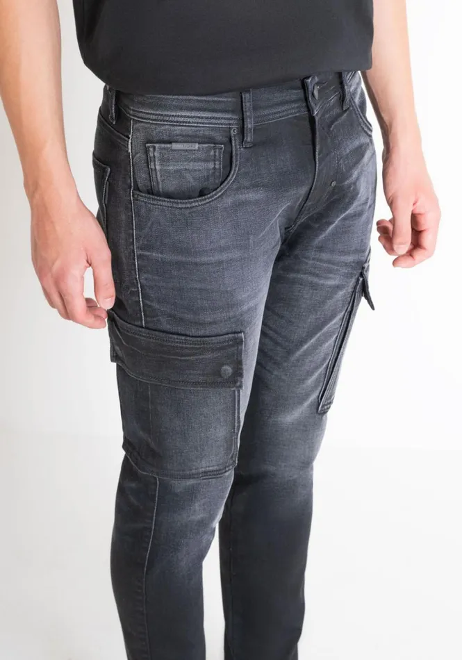 Jeans Men Antony Morato Tapered Fit 034Arnold034 Jeans In Black Denim Black