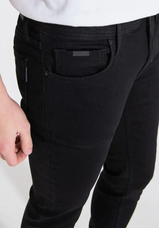 Jeans Men Antony Morato Tapered Fit 034Ozzy034 Jeans In Black Denim Black