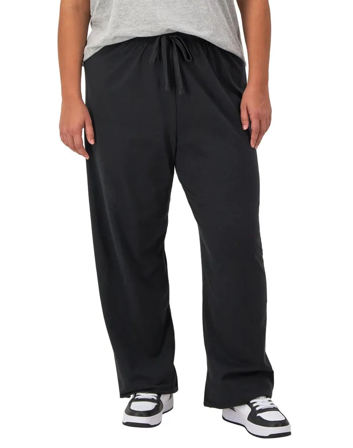 Jersey Pants C Logo 315034 Plus Size Black Women Champion Pants