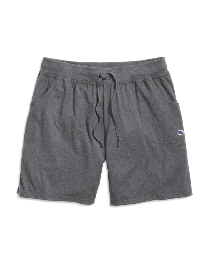 Jersey Shorts C Logo 75034 Plus Size Granite Heather Women Champion Shorts