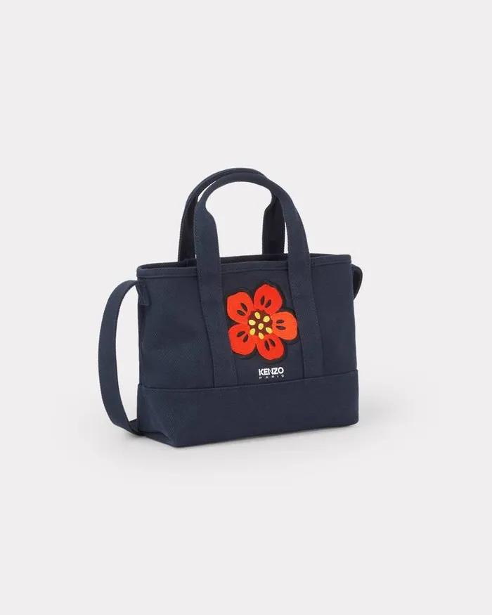 Kenzo Bags MenWomen Utility039 Small Canvas Tote Bag Navy Blue