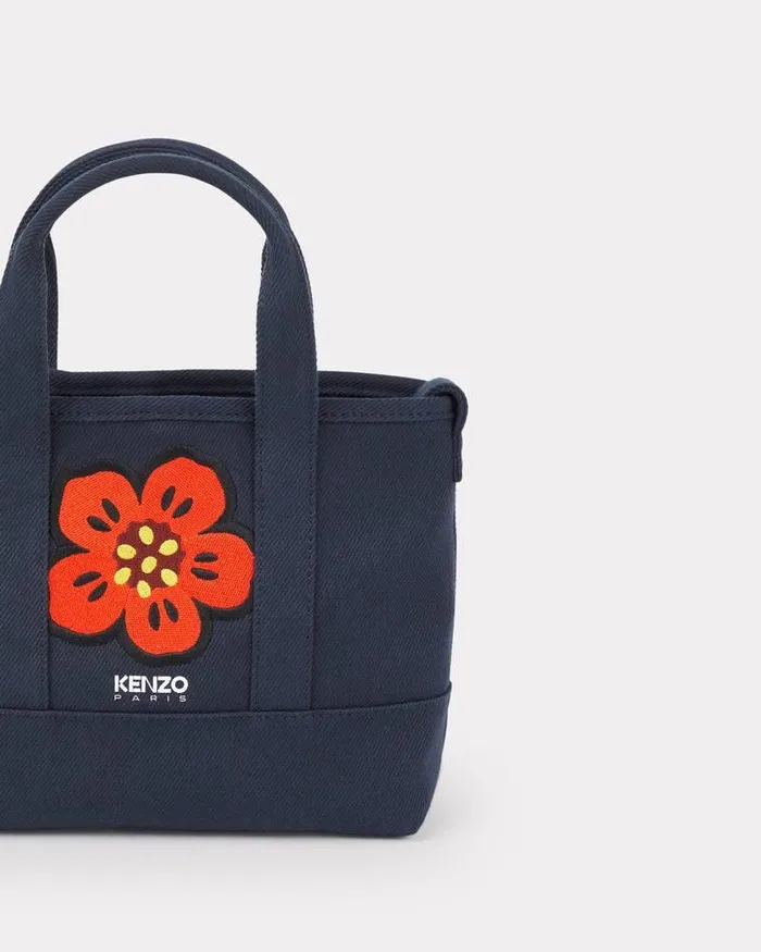 Kenzo Bags MenWomen Utility039 Small Canvas Tote Bag Navy Blue