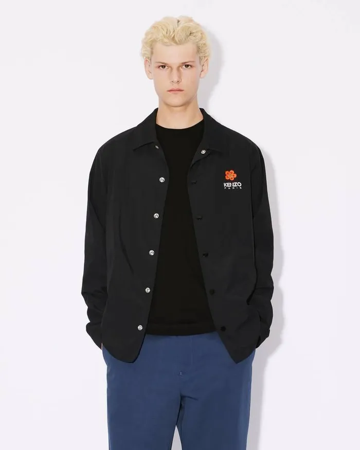 Kenzo Jackets And Coats Men 039Boke Flower039 Coach Jacket Black