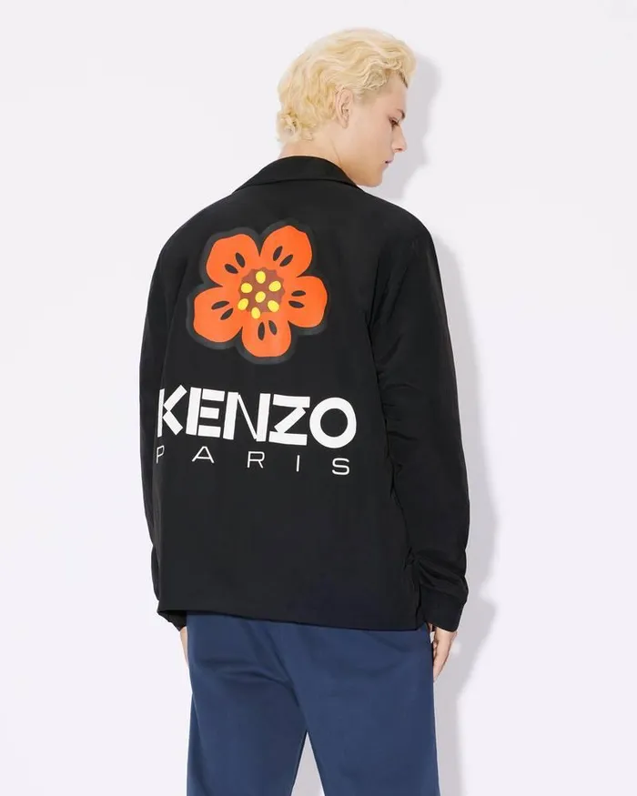 Kenzo Jackets And Coats Men 039Boke Flower039 Coach Jacket Black