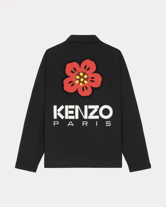 Kenzo Jackets And Coats Men 039Boke Flower039 Coach Jacket Black