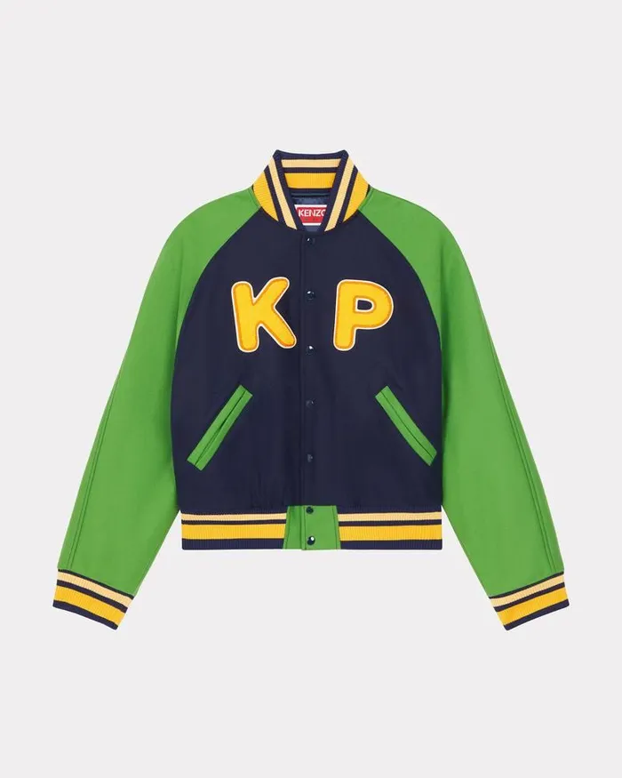 Kenzo Jackets And Coats Men 039Varsity039 Genderless Wool Jacket Midnight Blue