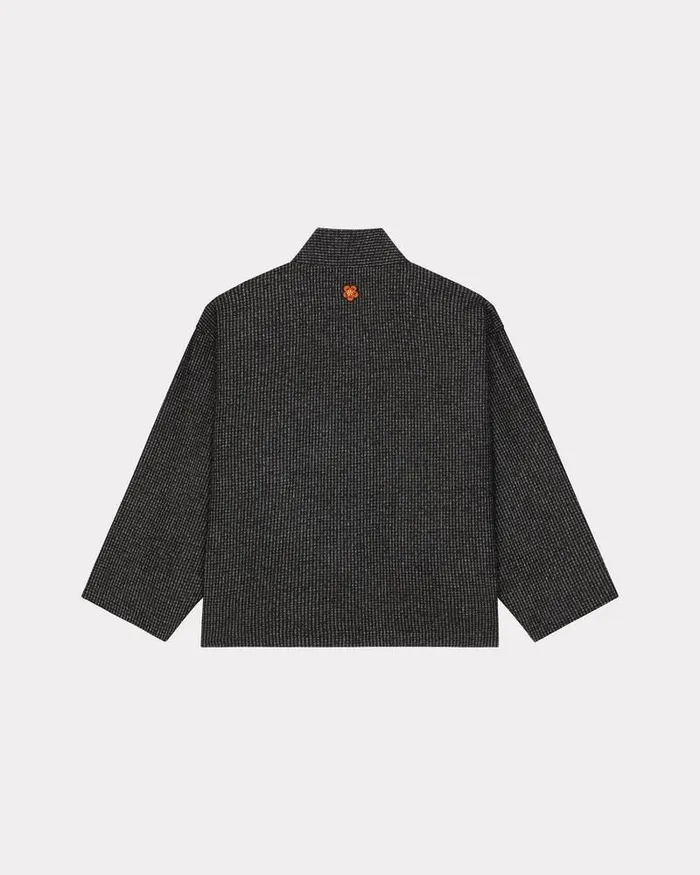 Kenzo Jackets And Coats Men Kimono Jacket Anthracite