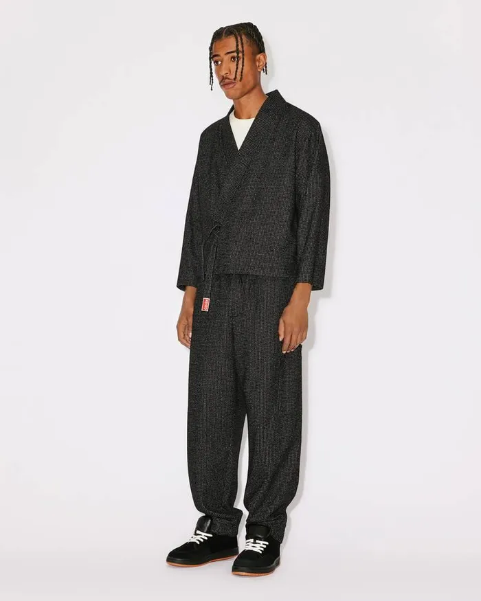 Kenzo Jackets And Coats Men Kimono Jacket Anthracite