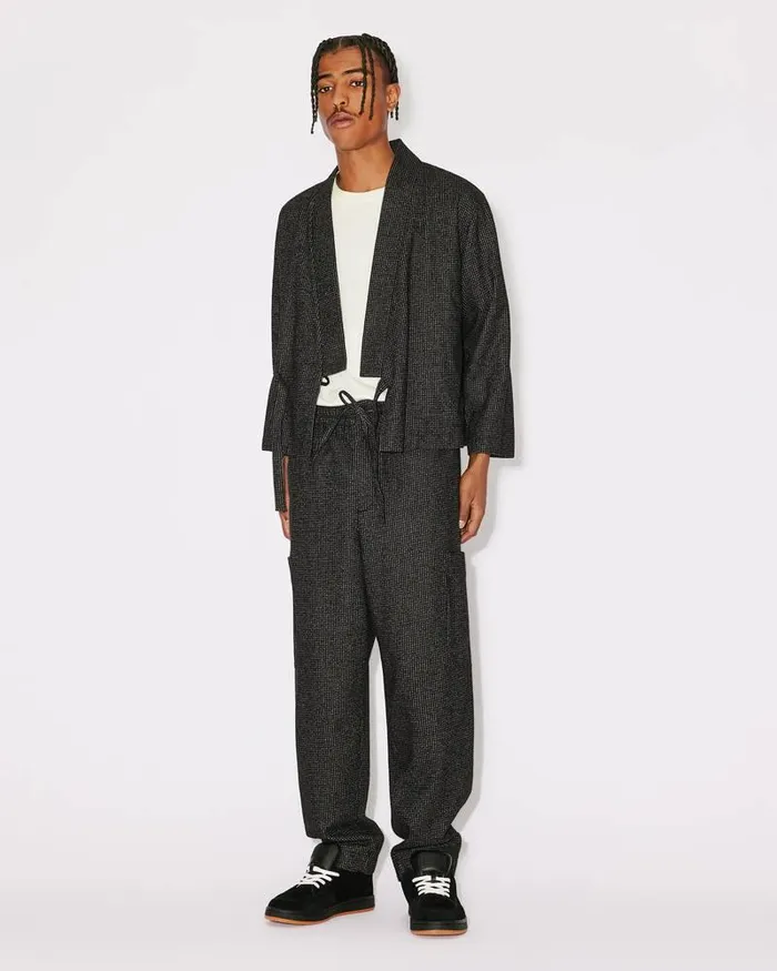 Kenzo Jackets And Coats Men Kimono Jacket Anthracite