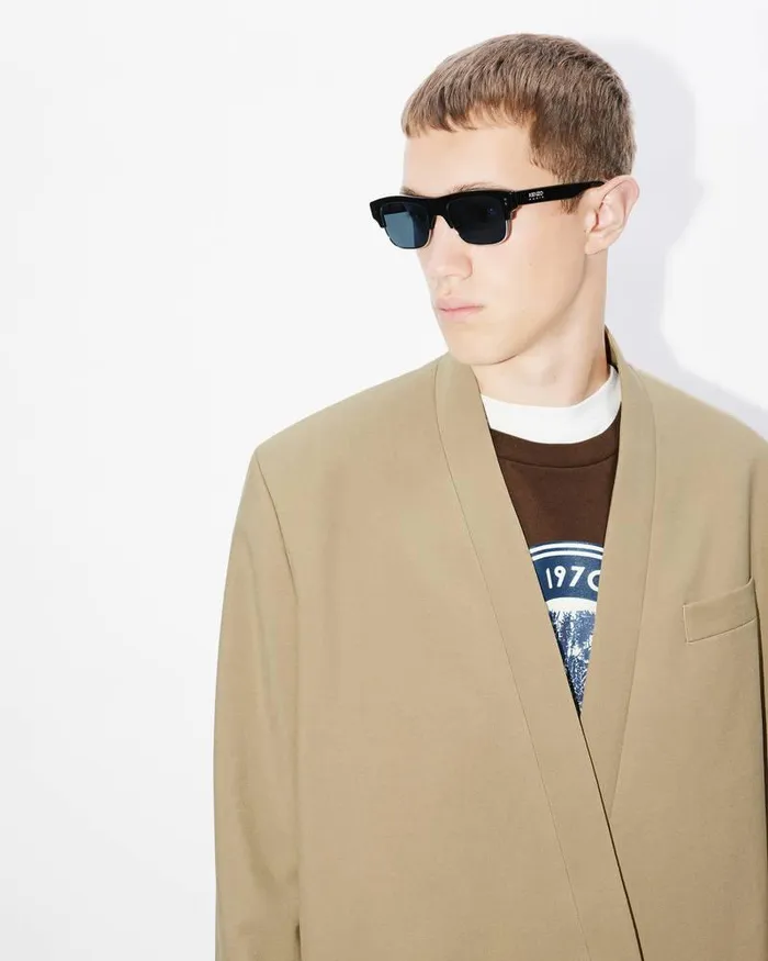 Kenzo Jackets And Coats Men Kimono Suit Jacket Dark Beige