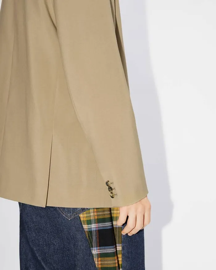 Kenzo Jackets And Coats Men Kimono Suit Jacket Dark Beige