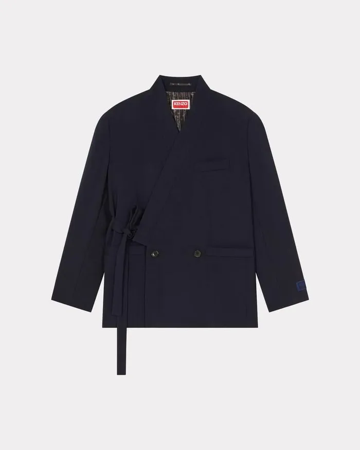 Kenzo Jackets And Coats Women Kimono Blazer Midnight Blue