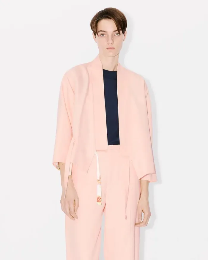 Kenzo Jackets And Coats Women Kimono Jacket Faded Pink