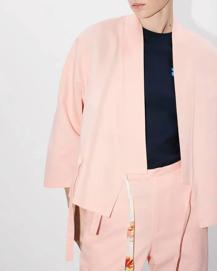 Kenzo Jackets And Coats Women Kimono Jacket Faded Pink