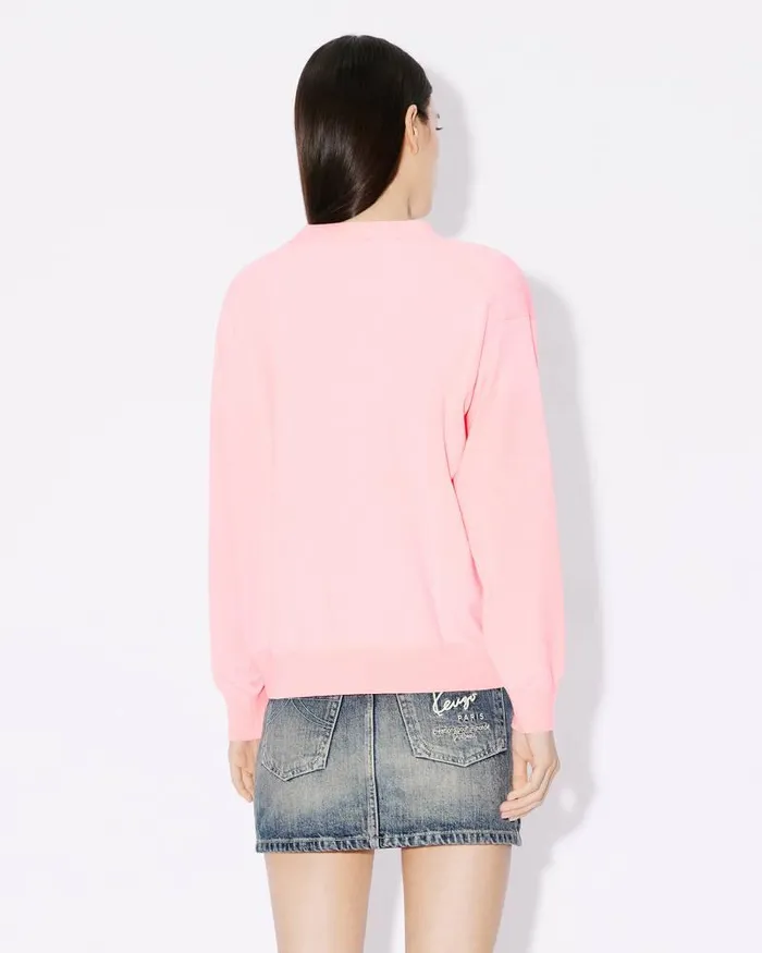 Kenzo Knitwear Women 039Boke Flower039 Embroidered Cardigan Faded Pink