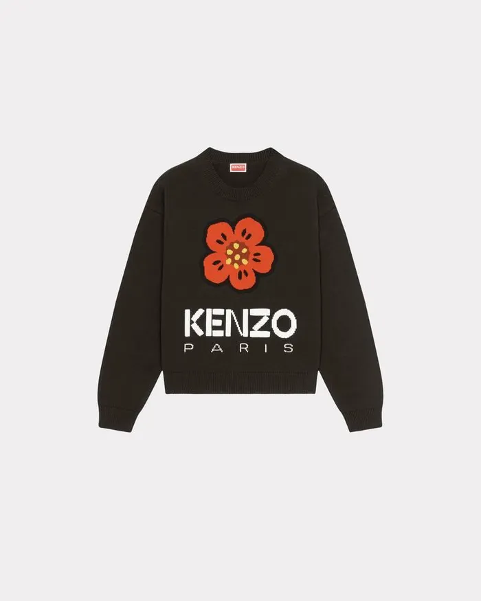 Kenzo Knitwear Women Boke Flower039 Jumper Black