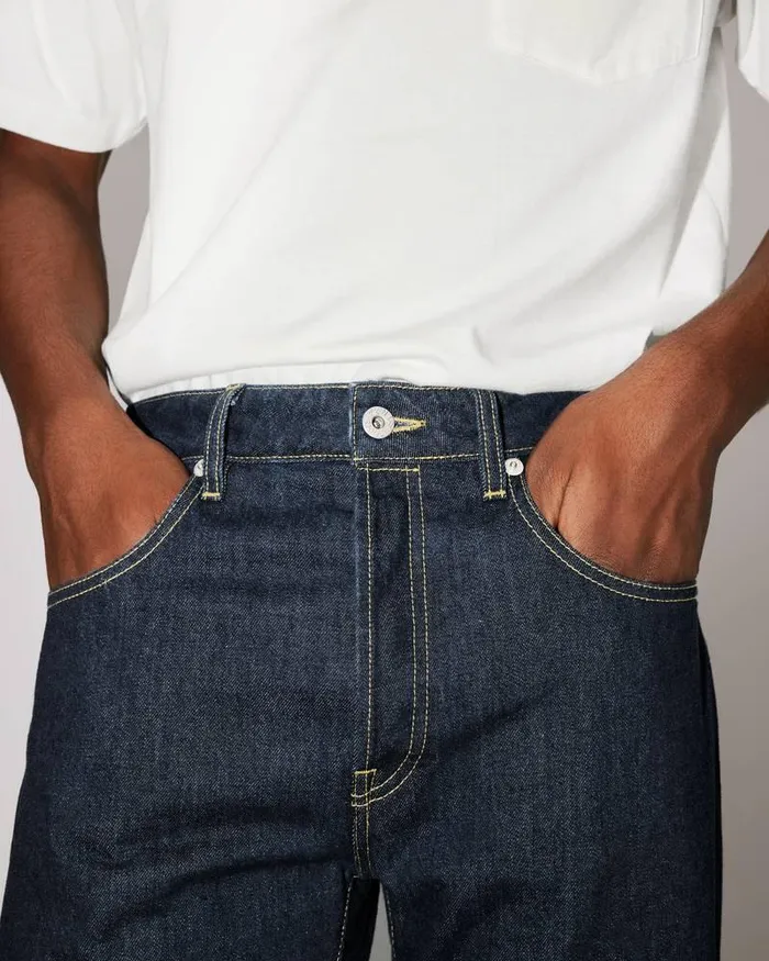 Kenzo Pants And Shorts Men BARA Slimfit Jeans Rinse Blue Denim