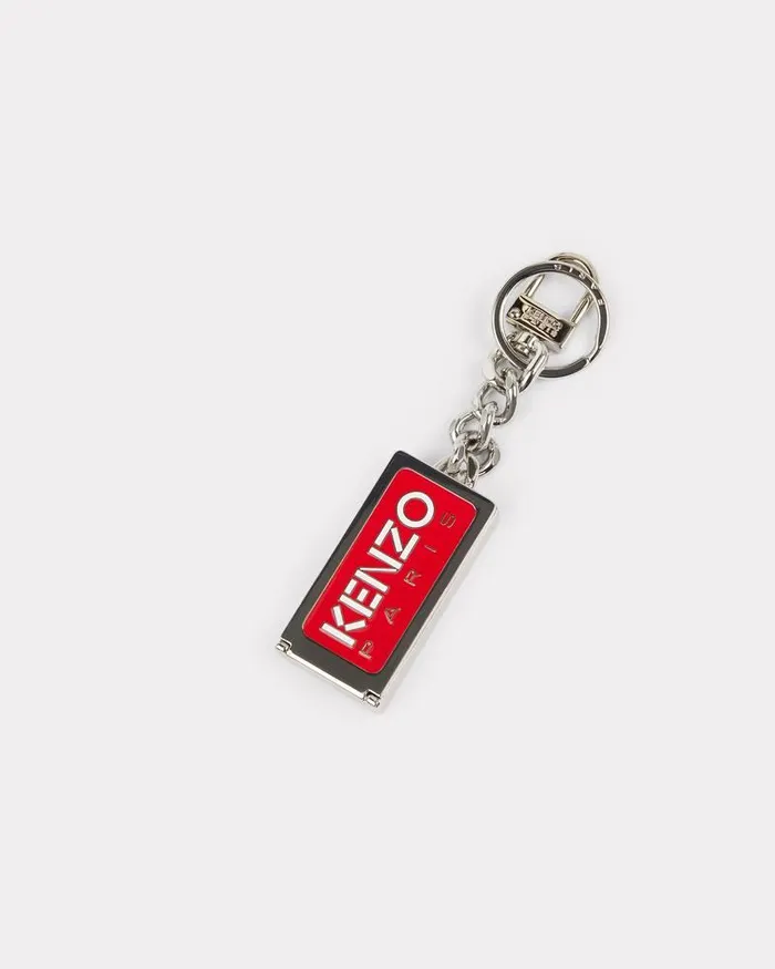 Kenzo Pins and Jewelry MenWomen Tag039 Keychain Silver
