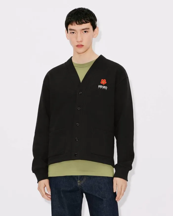 Kenzo Sweatshirts And Hoodies Men 039Boke Flower039 Cardigan Black