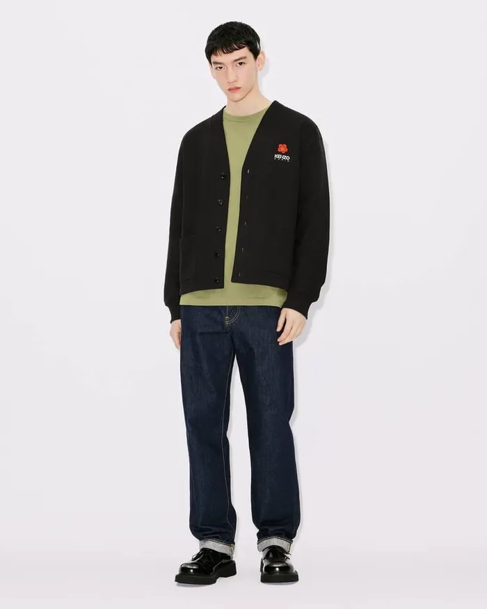 Kenzo Sweatshirts And Hoodies Men 039Boke Flower039 Cardigan Black