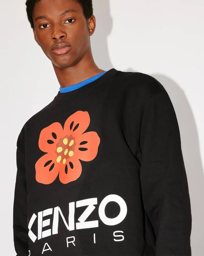 Kenzo Sweatshirts And Hoodies Men 039Boke Flower039 Sweatshirt Black