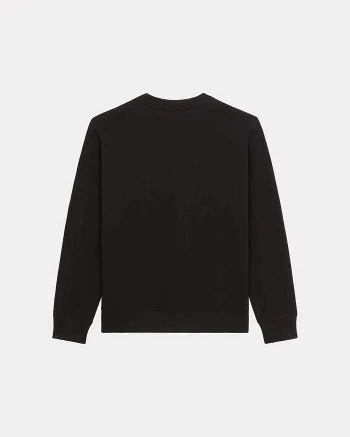 Kenzo Sweatshirts And Hoodies Men Drawn Varsity039 Sweatshirt Black