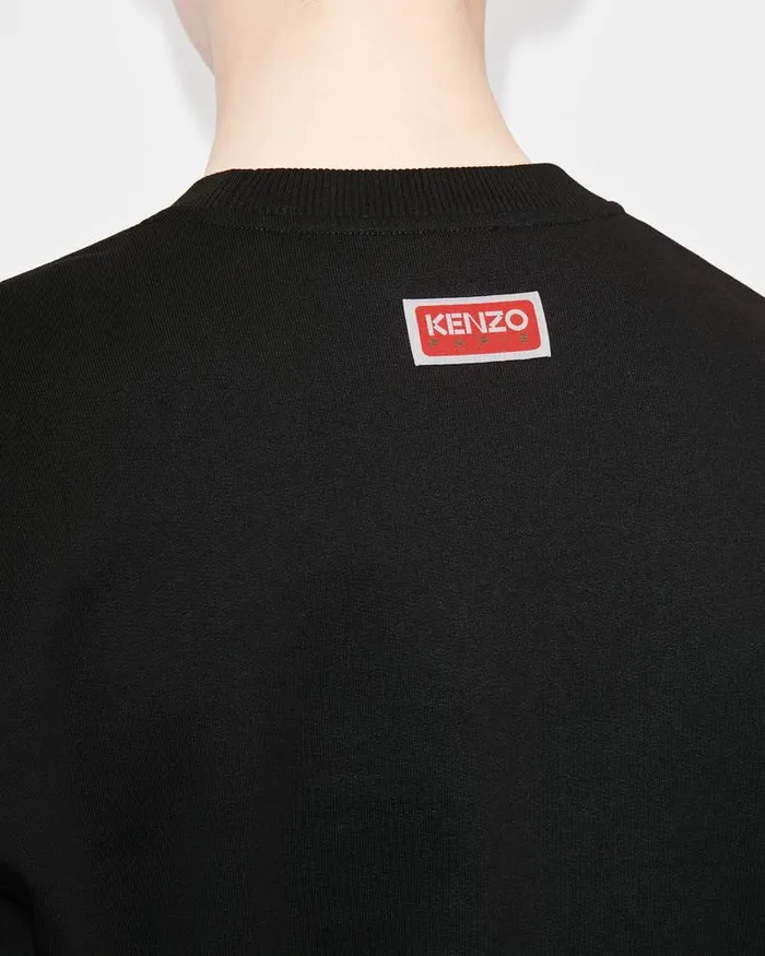 Kenzo Sweatshirts And Hoodies Men Elephant 039Varsity Jungle039 Embroidered Sweatshirt Black