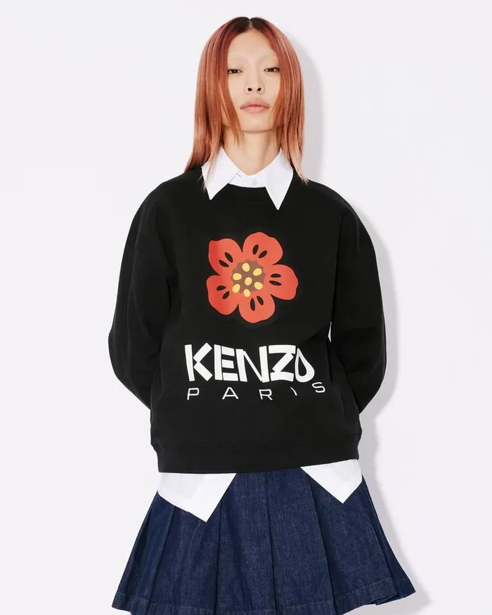 Kenzo Sweatshirts And Hoodies Women 039Boke Flower039 Sweatshirt Black