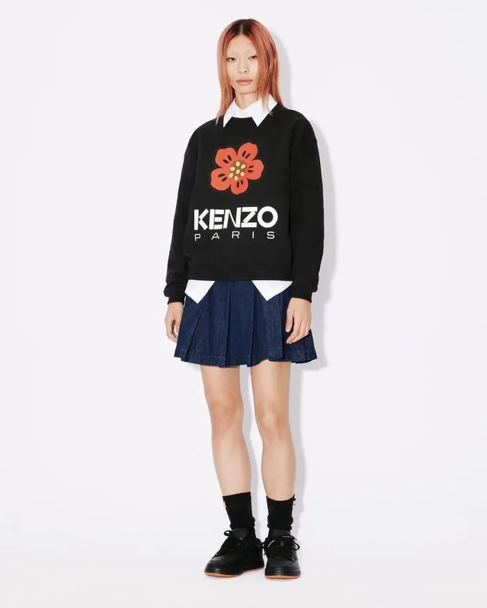 Kenzo Sweatshirts And Hoodies Women 039Boke Flower039 Sweatshirt Black