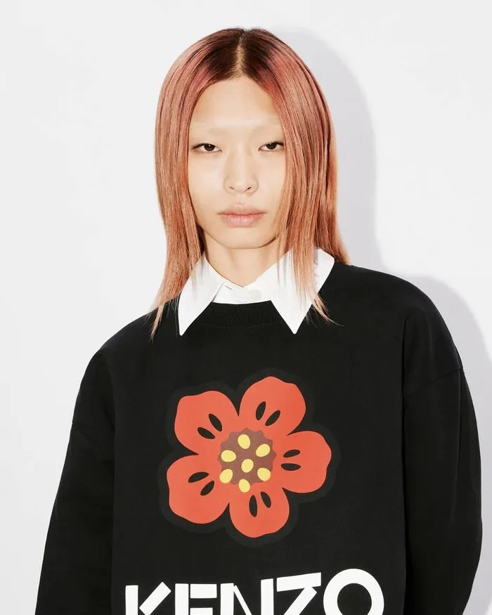 Kenzo Sweatshirts And Hoodies Women 039Boke Flower039 Sweatshirt Black