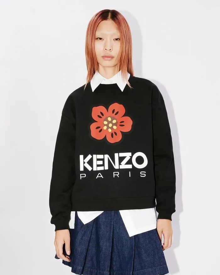 Kenzo Sweatshirts And Hoodies Women 039Boke Flower039 Sweatshirt Black