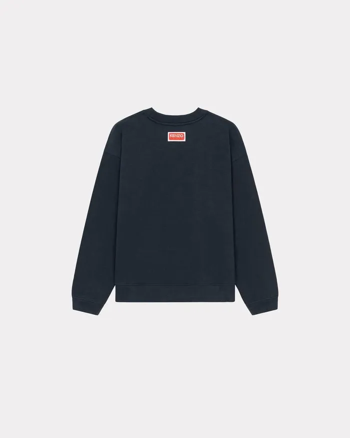 Kenzo Sweatshirts And Hoodies Women 039Boke Flower039 Sweatshirt Midnight Blue