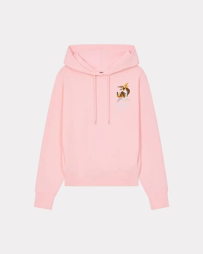 Kenzo Sweatshirts And Hoodies Women 039Year Of The Dragon039 Embroidered Classic Hoodie Sweatshirt Faded Pink Kenzo Sweatshirts And Hoodies Women 039Year Of The Dragon039 Embroidered Classic Hoodie Sweatshirt Faded Pink