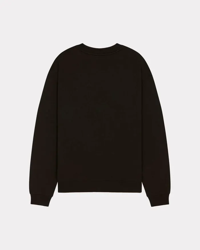 Kenzo Sweatshirts And Hoodies Women 039Year Of The Dragon Crest039 Embroidered Regular Sweatshirt Black