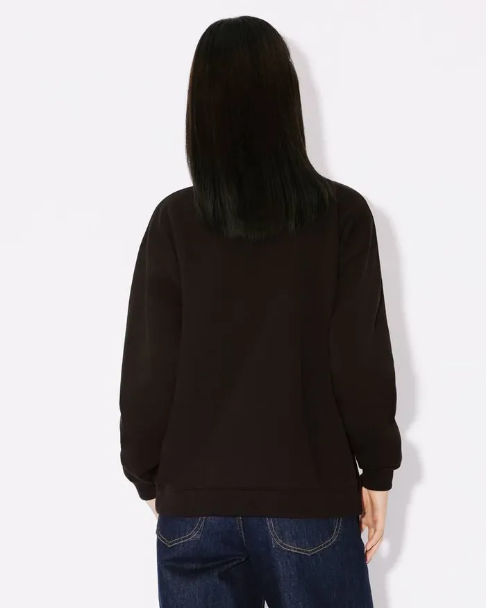 Kenzo Sweatshirts And Hoodies Women 039Year Of The Dragon Crest039 Embroidered Regular Sweatshirt Black