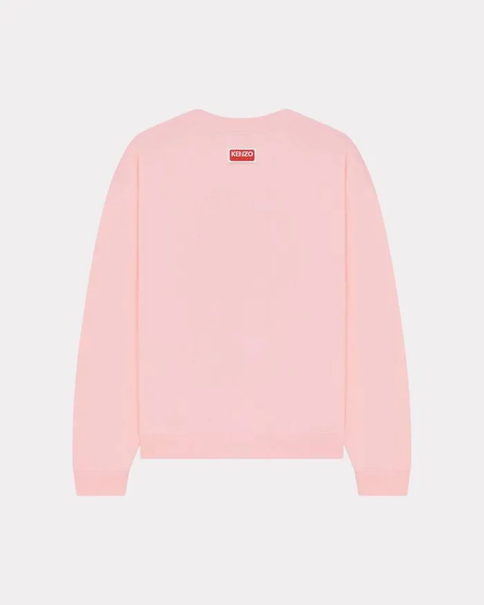 Kenzo Sweatshirts And Hoodies Women Elephant039 Embroidered Sweatshirt Faded Pink