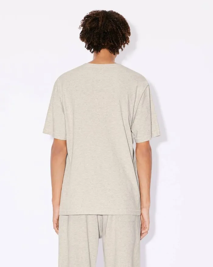 Kenzo TShirts And Polos Men 039Boke Flower039 Embroidered Classic Tshirt Pale Grey