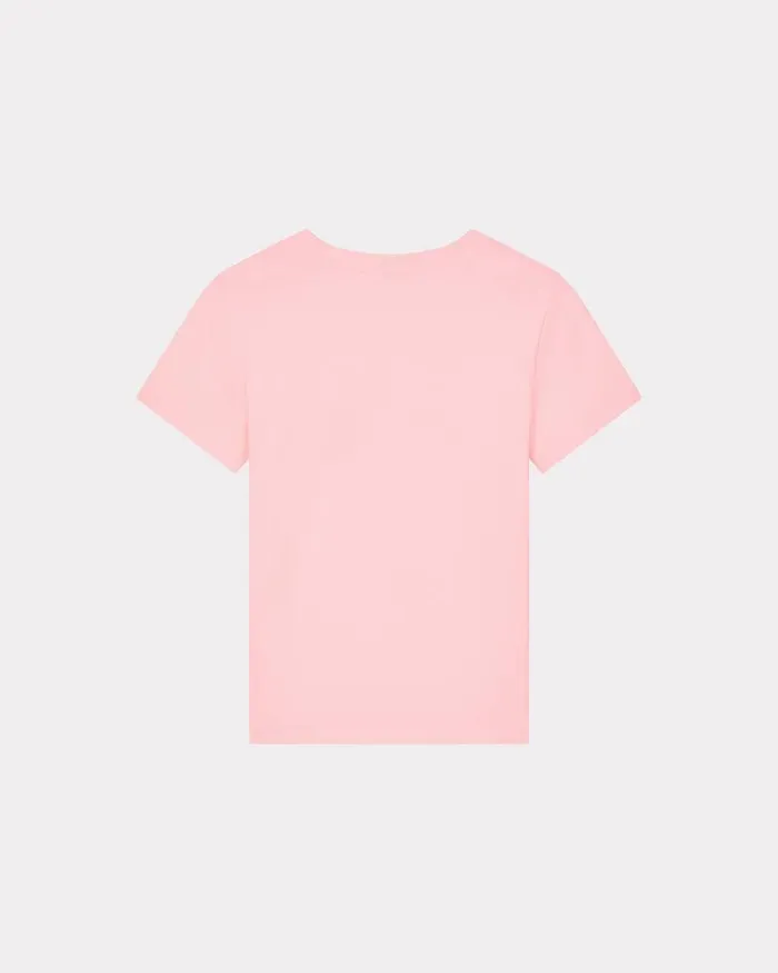 Kenzo TShirts And Polos Women 039Year Of The Dragon Crest039 Embroidered Classic Tshirt Faded Pink