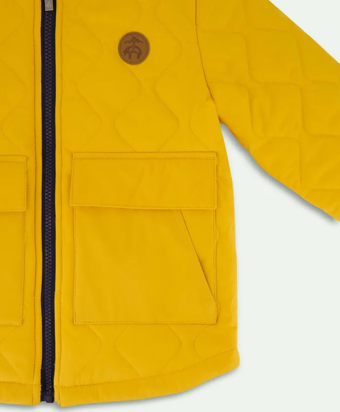 Kids Boys Lightweight Quilted Jacket Gold Brooks Brothers Coats and Jackets
