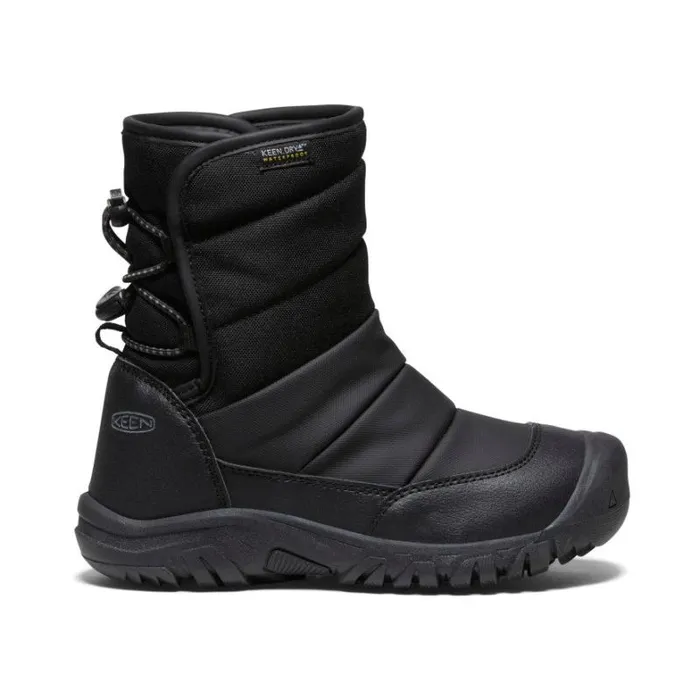 Kids KEEN Boots Big Kids039 Puffrider Waterproof Black Boot