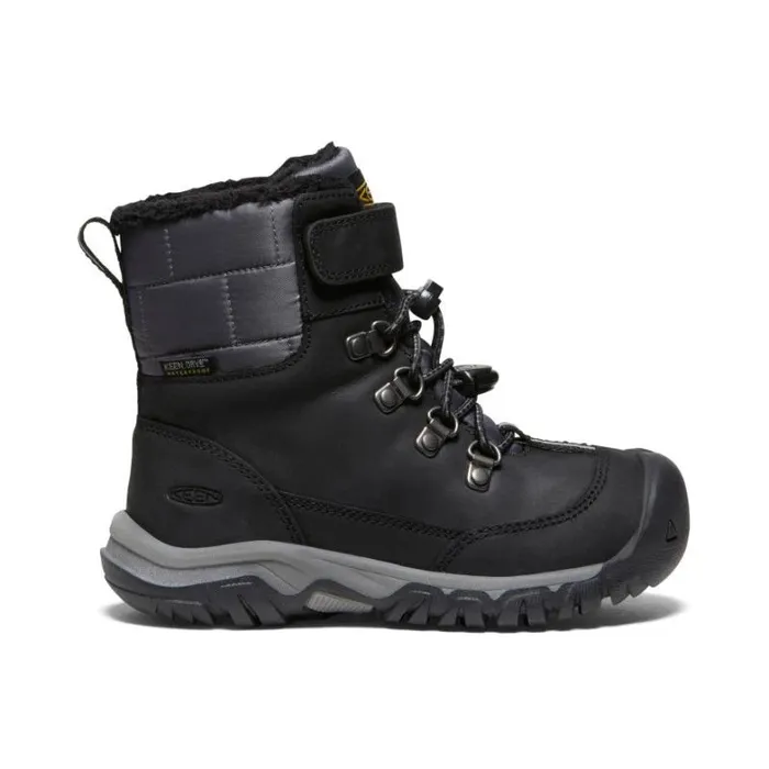 Kids KEEN Online Little Kids039 Kanibou Waterproof Black Leather Tall Boot