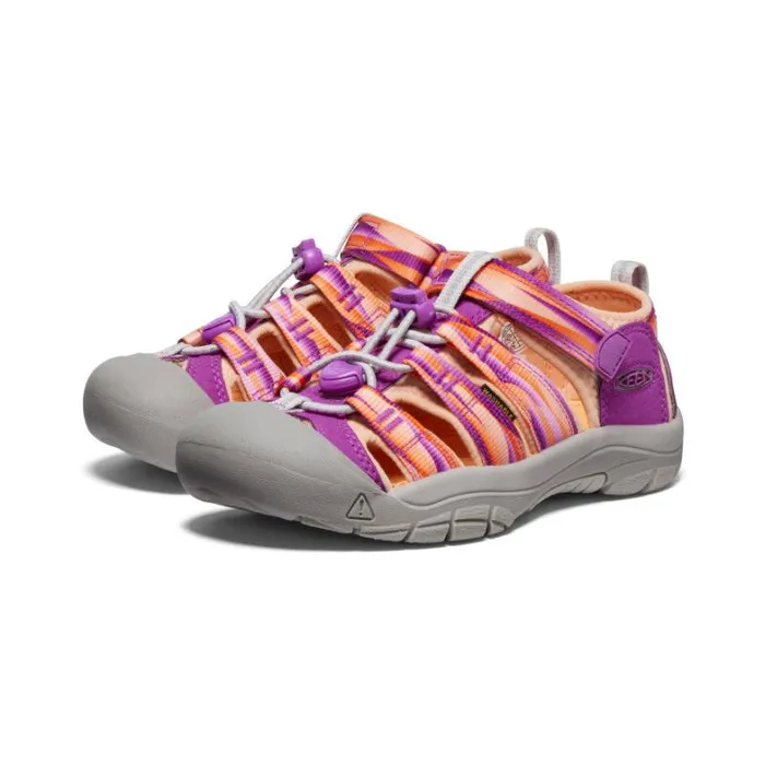 Kids KEEN Playground Big Kids039 Newport H2 WillowherbTangerine Sandal