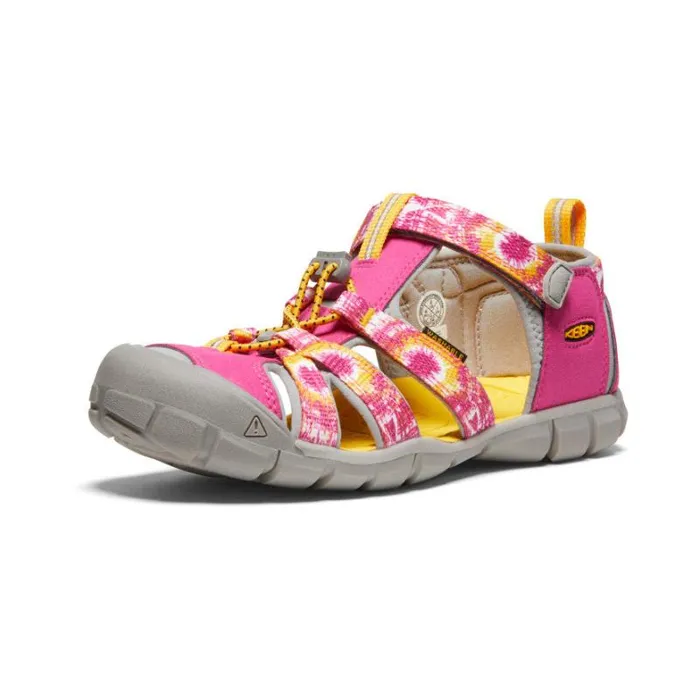 Kids KEEN Sandals Big Kids039 Yellow Print Water Sandals 8211 Seacamp II CNX Kids KEEN Sandals Big Kids039 Yellow Print Water Sandals 8211 Seacamp II CNX